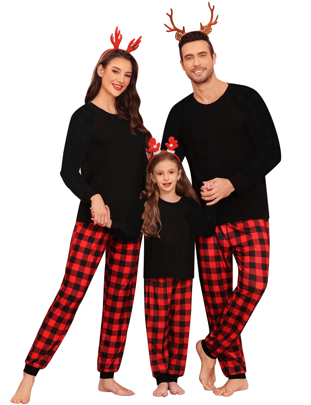 SWOMOG Family Christmas Pjs Matching Sets Christmas Pajamas for Family Xmas Jammies Set Christmas Holiday Sleepwear